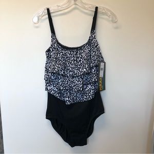 Robby Len by Longitude - One Piece Swimsuit - Size 16